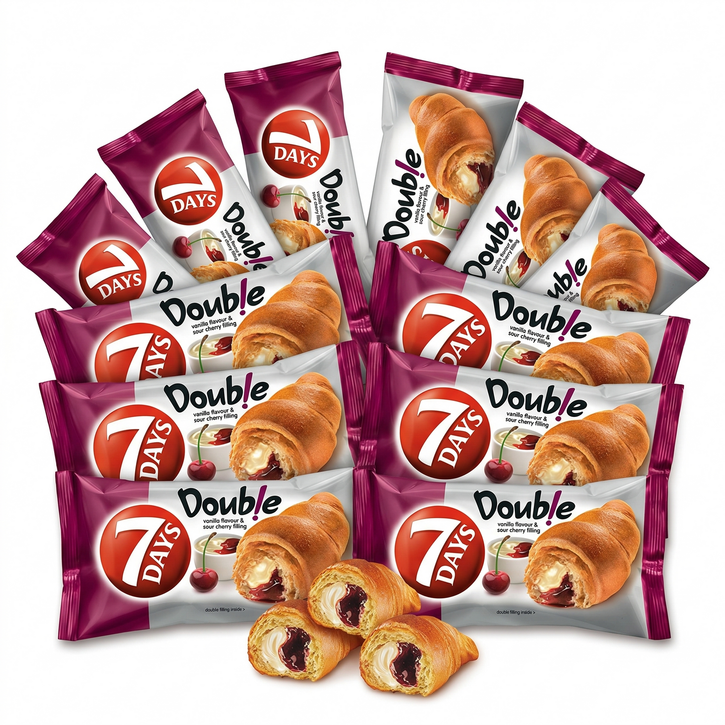 10er 7 DAYS Croissant Vanilla & Cherry