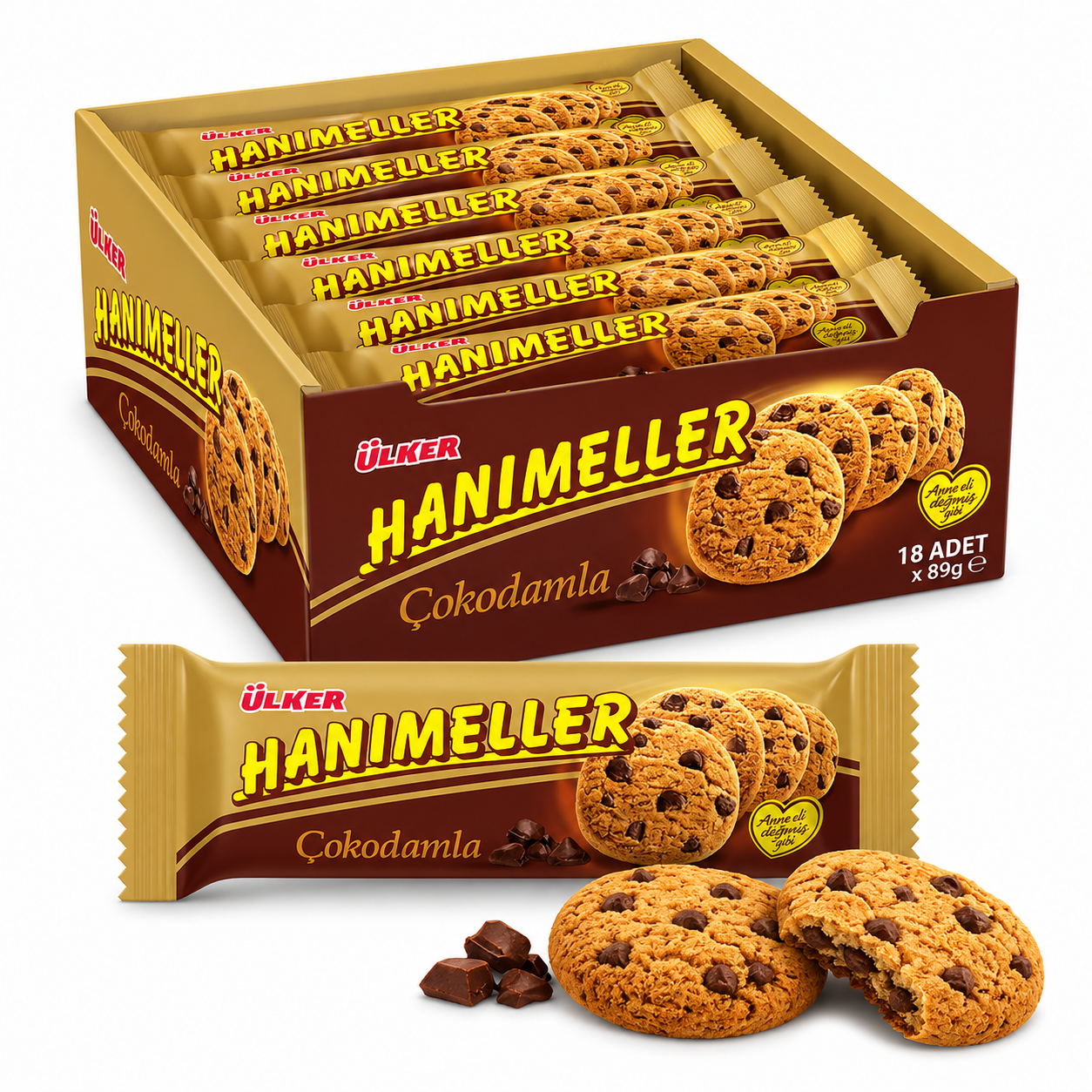 18er Ülker Hanimeller Milchschokolade Keks 89gr