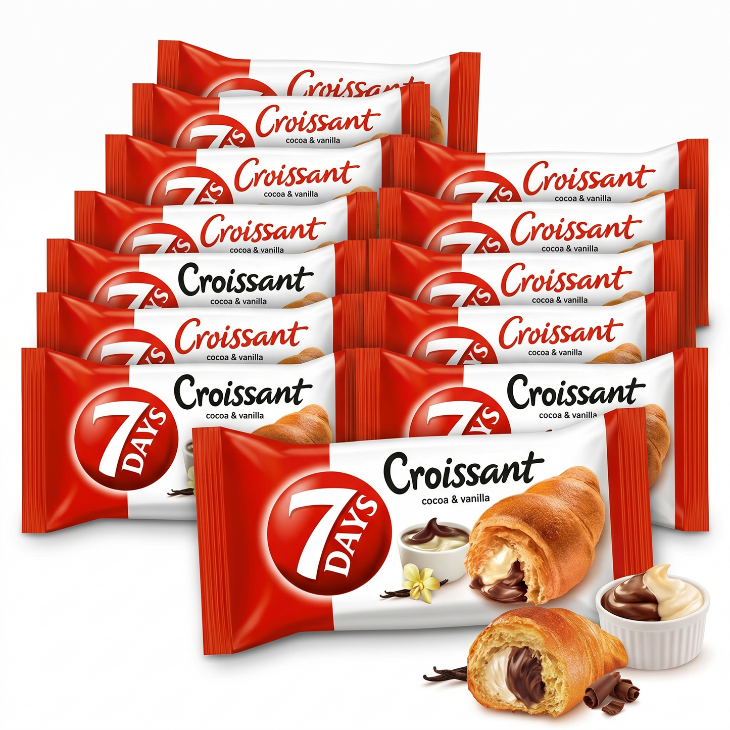 10er 7 DAYS Croissant Kakao & Vanilla
