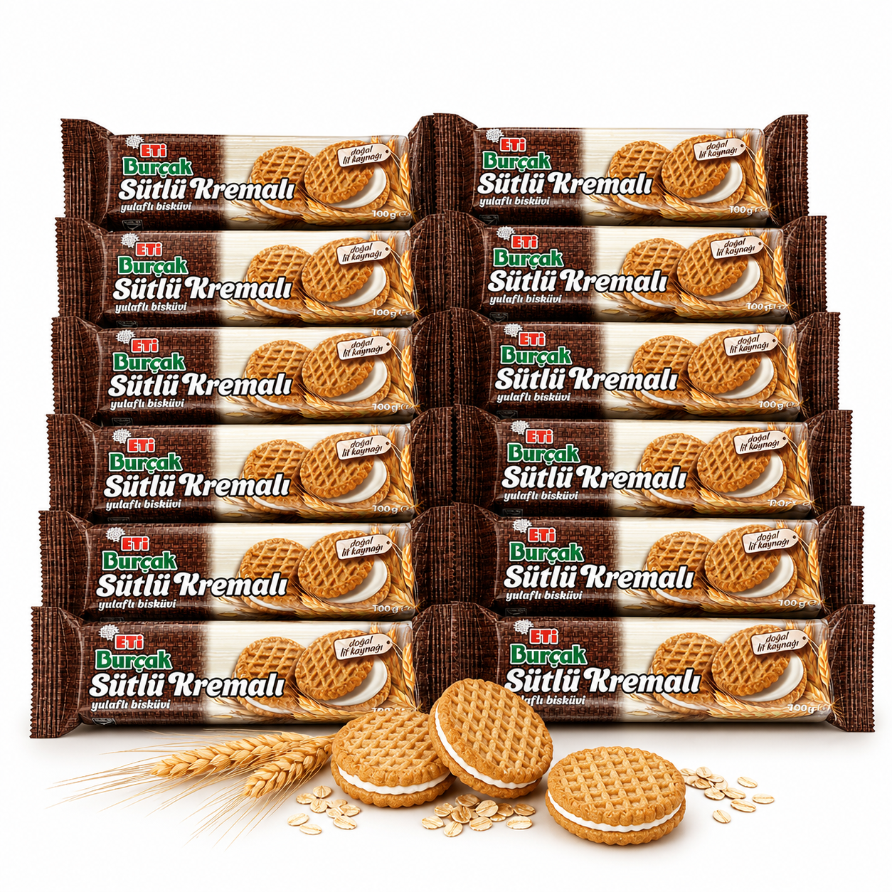 12er Eti Burcak Sütlü Kremali 100gr