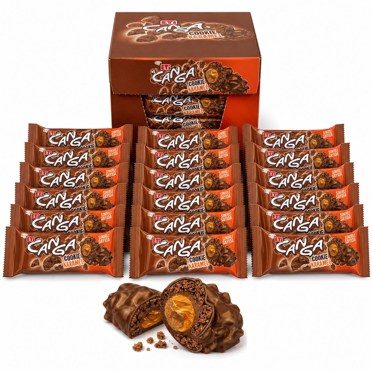24er Eti Canga Cookie Karamel 45gr