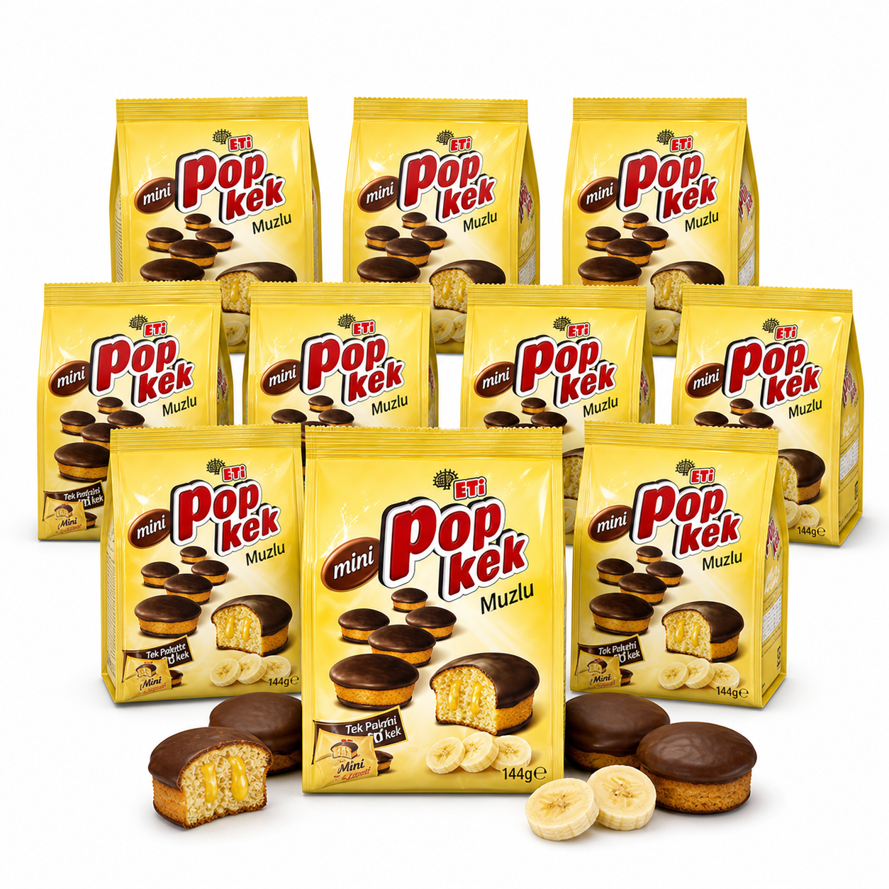 10er Eti Popkek Mini Banana 144gr