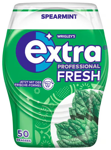 Extra Professional Fresh – Spearmint Kaugummi (50 Stück)