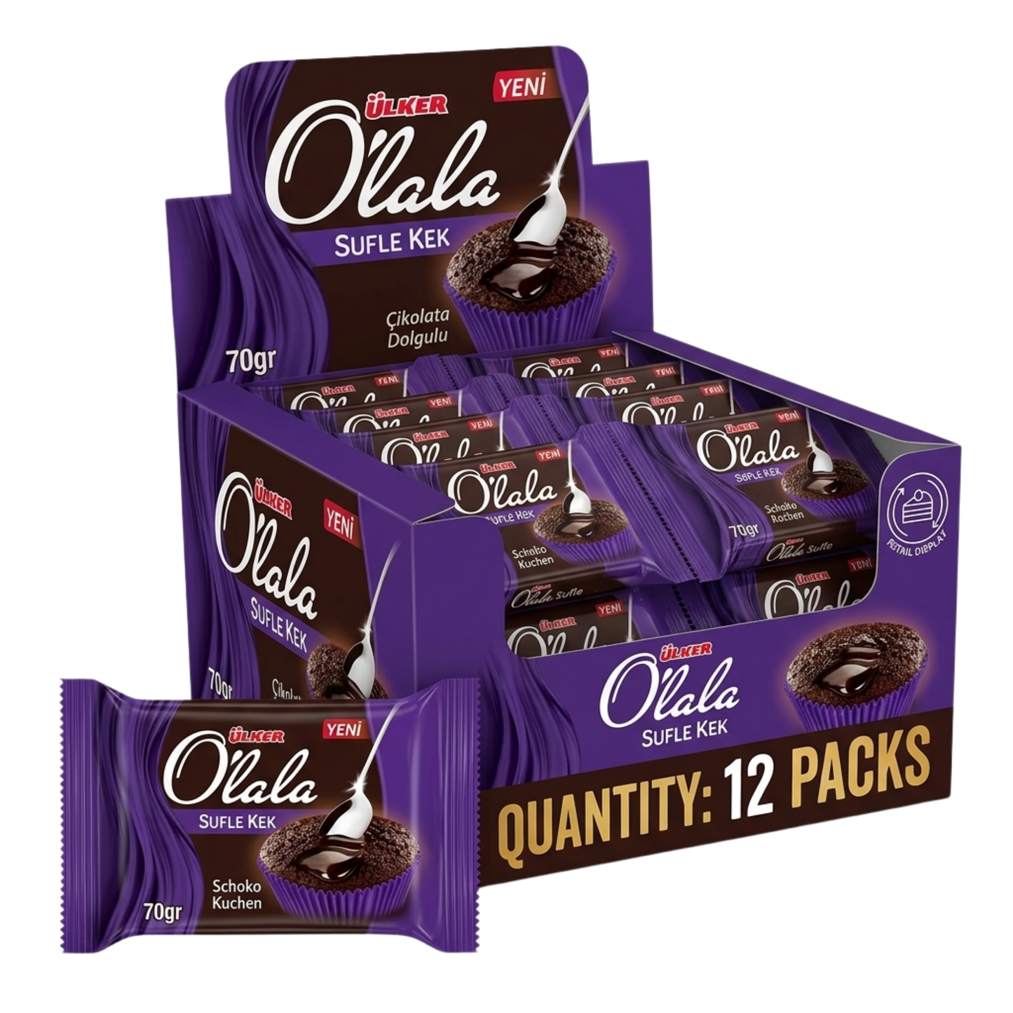 12er Ülker Olala Sufle Schoko Kuchen 70gr