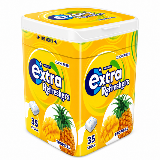 Extra Refreshers Tropical (35 Stück) Kaugummi