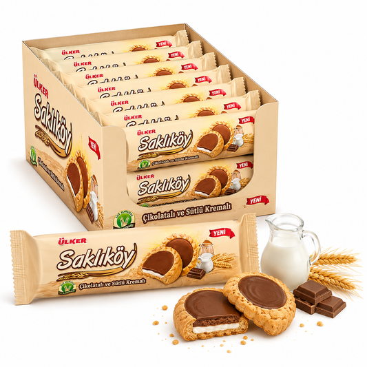 18er Ülker Sakliköy Vollmilchschokolade Kekse 100g